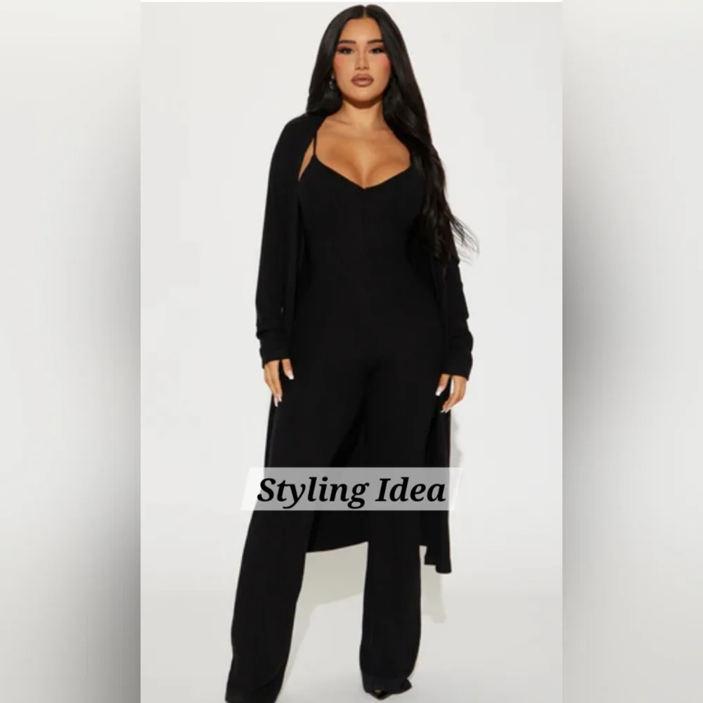 90 Degree by Reflex- FLARED Leg - Boot Cut JUMPSUIT - Picture 5 of 12
